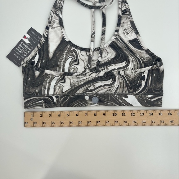 Threads 4 Thought NWT ReActive Sports Athetic Bra Grey White MarblexL - Picture 8 of 10